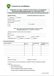 ATTESTATION LOGEUR